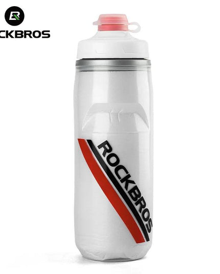 ROCKBROS Cycling Water Bottle Cold Water Insulated Thermal Silicone Bottle Fitness Outdoor Bicycle Portable 620ml Water Kettle