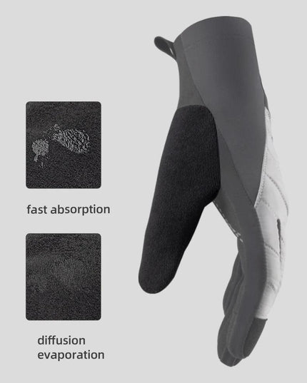 ROCKBROS Bicycle Gloves Breathable Non-slip Cycling Gloves Touch Screen Winter Thermal Warm Full Finger Glove Riding Gloves