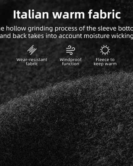 ROCKBROS Windproof Jacket Thermal Fleece Bike Jersey Autumn Winter Outdoor Sport Jacket Coat 0-15°with Italian warm fabric