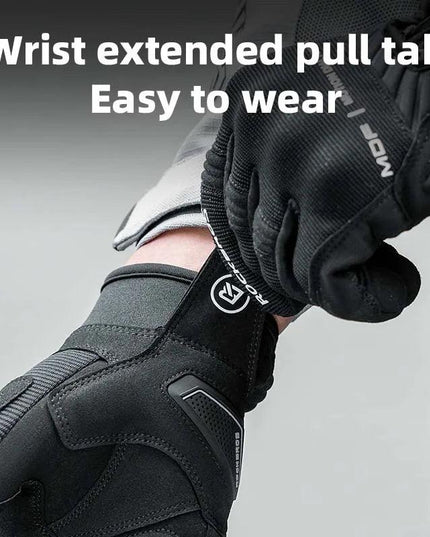 ROCKBROS Gloves Touch Screen Riding MTB Bike Bicycle Motorcycle Gloves SBR Palm Pad Fitness Climbing Thick Protective Glove