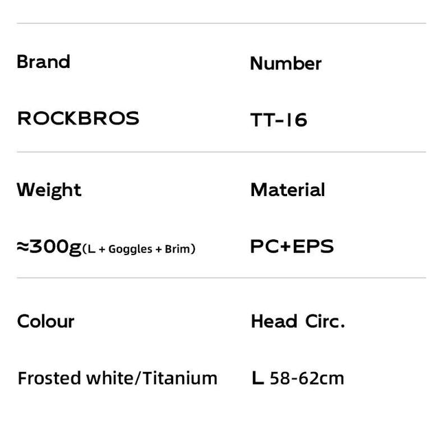 ROCKBROS Bike Helmet Lightweight Breathable Helmet PC+EPS with Photochromic Lens Wind-breaking Brim Safety Cycling Helmet
