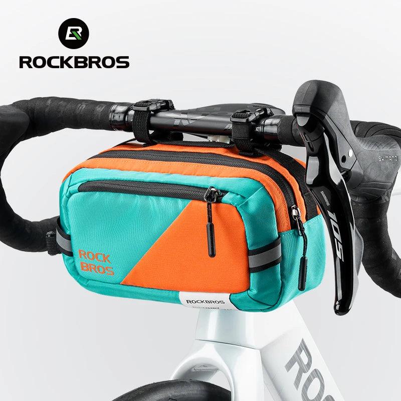 ROCKBROS Handlebar Bag  Bike Bag Portable Pannier Multi-purpose 2.5L Large Capacity Backpack Shoulder Messenger Crossbody Bags