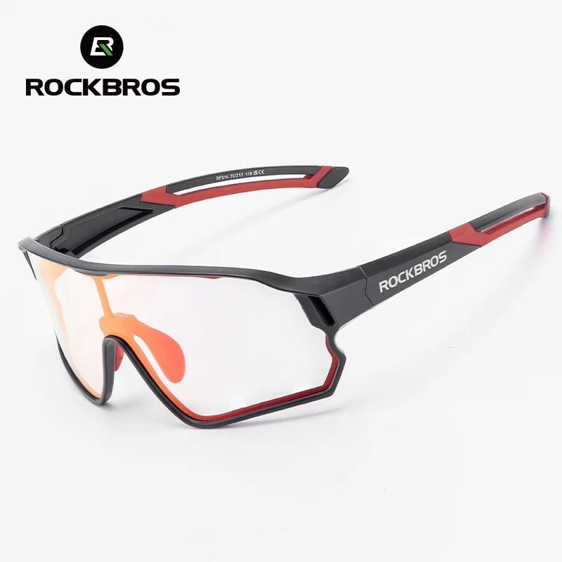 ROCKBROS Child Photochromic Polarized Sunglasses Bicycle Eyewear UV400 Kids Bike Goggles Protection Classic Windproof Glasses