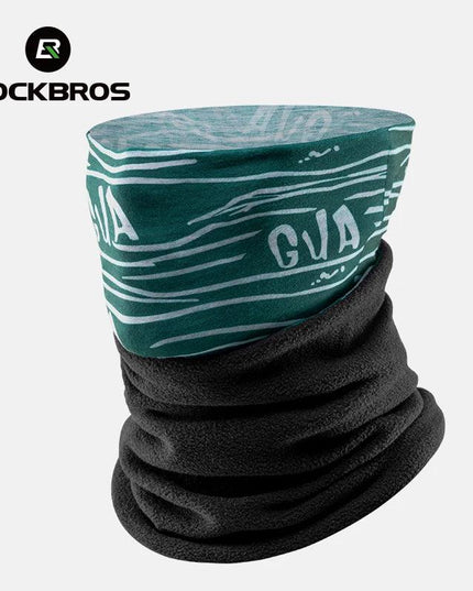 ROCKBROS Winter Warm Fleece Balaclava Cycling Headgear Bib Snowboard Hiking Neck Scarf Outdoor Windproof Thickened Mask Bib