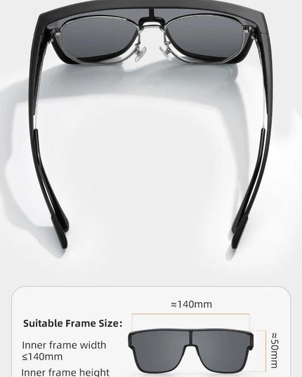 ROCKBROS Polarized Sunglasses Men's Driving Shades Dual-use Lens Camping Hiking Fishing Women UV400 Sports Cycling Eyewear