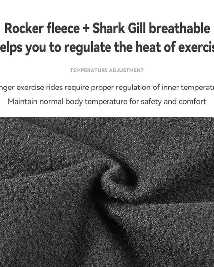 ROCKBROS Cycling Clothing Set Winter Windproof Reflective Cycling Jersey Thermal Fleece Pants Rainproof Set Men Women Sportswear