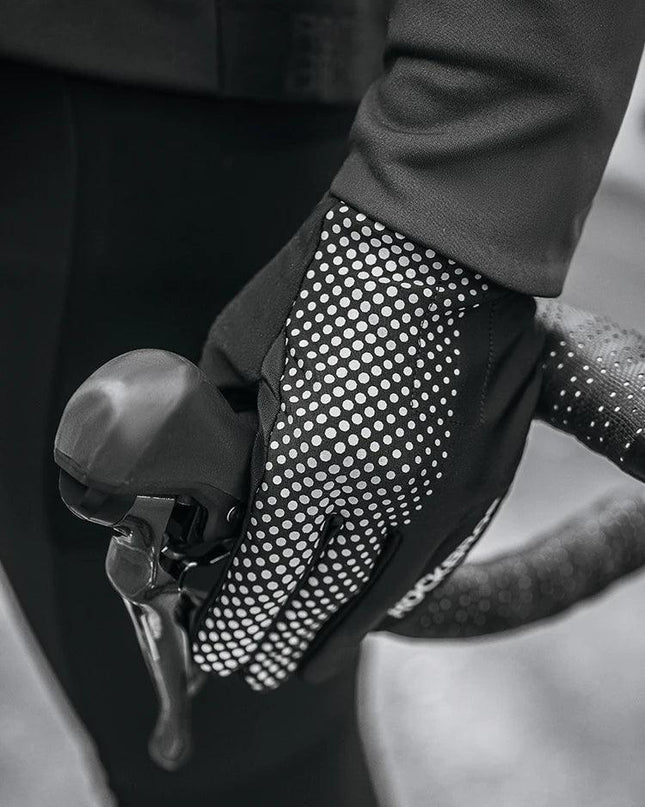 ROCKBROS Full Finger Gloves Sports Breathable Touch Screen Gloves MTB Road Bike Non-slip Gloves Cycling Lengthened Wrist Outdoor