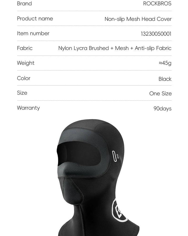 ROCKBROS Cycling Mask Winter Warm Fleece Face Scarf Mask Bicycle Balaclava Windproof Neck Cover Fishing Skiing Motorcycle Mask