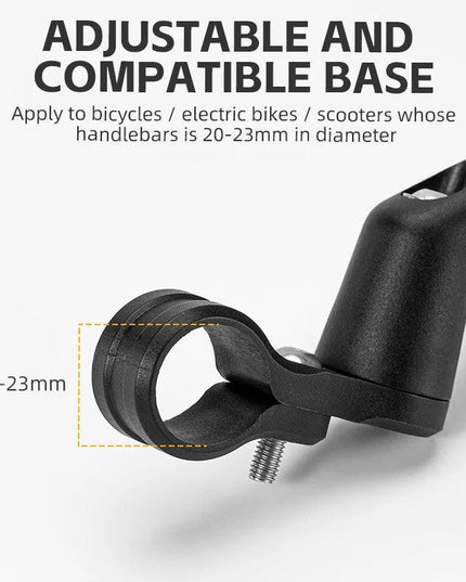 ROCKBROS Bicycle Rearview Mirror Universal Wide-Range 360° Adjustable Mirror For Mountain Road Bike Motorcycle Scooter Safety