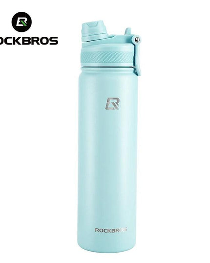 ROCKBROS 1L Thermal Water Bottle Sports Water Bottle Non Slip 304 Stainless Steel Cold And Hot Thermo Cup Cycling Hiking Equip