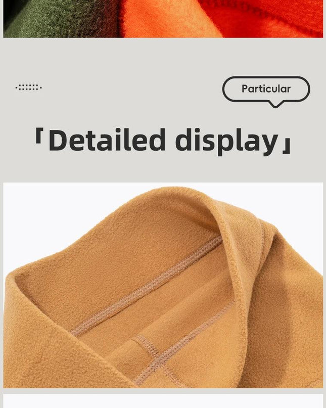 ROCKBROS Winter Scarf Hats Fleece Windproof Balaclava Hiking Warm Mask Bandana Ear Neck Cover Thermal Camping Sport Gear