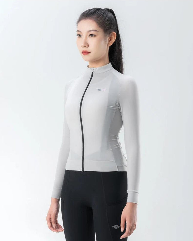 ROCKBROS TVI Series Windproof Cycling Jacket High Elasticity Safety Sports Jacket Breathable with YKK Zipper Women Bike Clothes