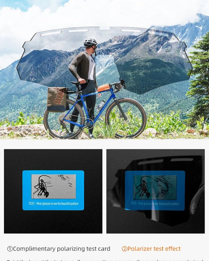 ROCKBROS Bike Glasses Polarized Men Women Bicycle Glasses 4Lens MTB Road Cycling Eyewear Glasses With Myopia Frame Sunglasses