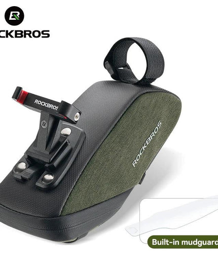 ROCKBROS Bicycle Saddle Bag Portable Waterproof Cycling Seat Tail Bag MTB Road Bike Storage Bag Seatpost Backpack With Mudguard