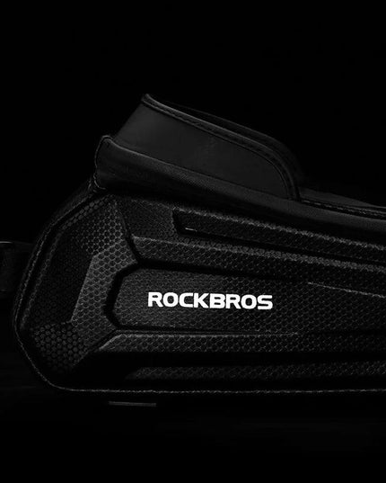 ROCKBROS Bicycle Bag Waterproof Touch Screen Cycling Bag Top Front Tube Frame MTB Road Bike Bag 6.5 Phone Case Bike Accessories