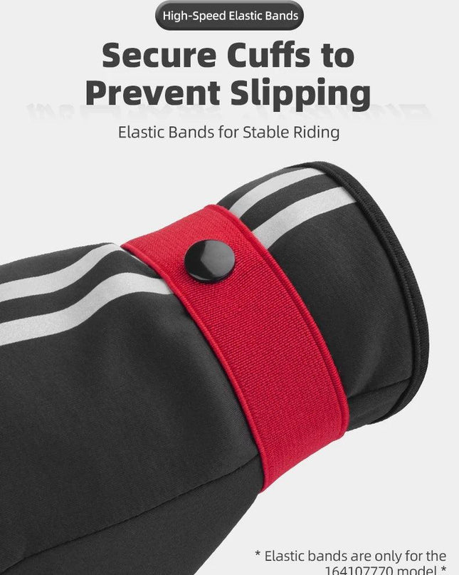 ROCKBROS Winter Gloves Touch Screen Gloves Warm Outdoor Cycling Driving Motorcycle Fleece Gloves Windproof Non Slip Full Fingers