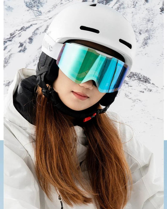 Qunature Ski Goggles Large Frame Snowboard Snow Goggles Double Layers UV400 Anti-fog Ski Glasses Skiing Outdoor Sport Eyewear