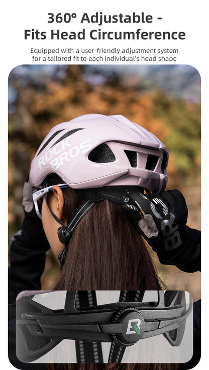 ROCKBROS Bike Helmet Outdoor Sports Safely Mountain Road Electric Scooter Helmet Integrated Molding Cycling Motorcycle Helmet