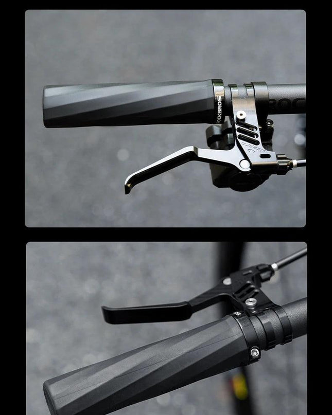 ROCKBROS MTB Handlebar Grips Unilateral Locking Shock-Absorbing Anti-Slip TPE Comfortable Mountain Handle Grips Bike Accessories