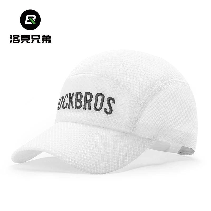 ROCKBROS Breathable Mesh Baseball Cap Summer Cool Quick Dry Hat Golf Tennis Cap Men Women For Outdoor Sports Cycling Running Hat