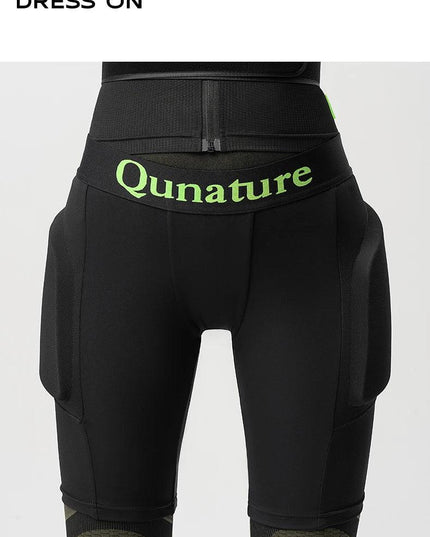 Qunature Ski Hip Protector Pants Adjustable Adult Sports Gear Shorts Snowboard Protection 3D Hip Pads for Motorcycle Skating