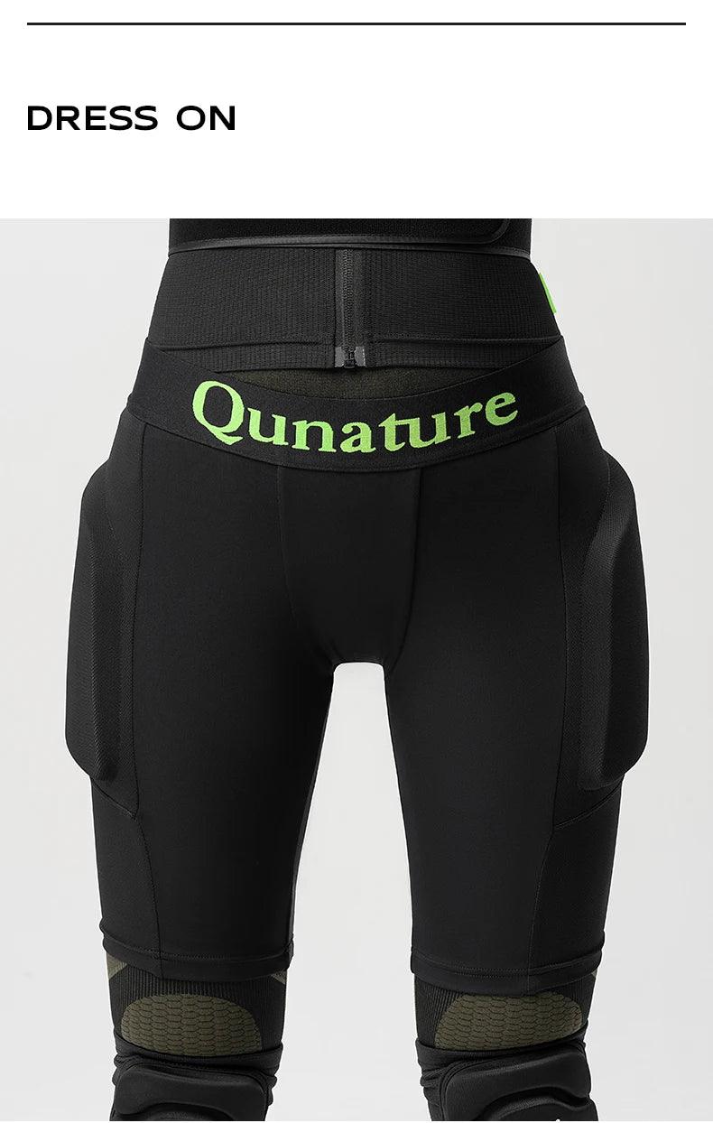 Qunature Ski Hip Protector Pants Adjustable Adult Sports Gear Shorts Snowboard Protection 3D Hip Pads for Motorcycle Skating