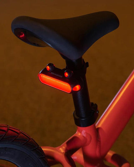 ROCKBROS Bike Rear Light IPX6 Bike Taillight LED Type-C Charging 5Modes Safety Warning Cycling Smart Taillight Rear Bicycle Lamp