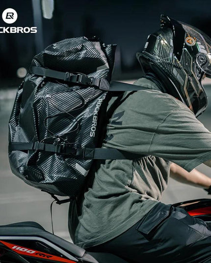 ROCKBROS Waterproof Motorcycle Pannier PVC 20L-60L Tail Bag Travel  Rear Seat Luggage Bag Multiple Carry Motorcycle AccessorIes