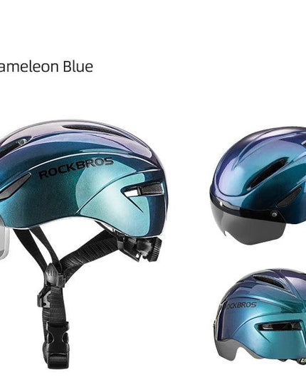 ROCKBROS Bicycle Helmet Cycling LED Light Rechargeable Cycling Helmet Mountain Road Bike Helmet Sport Safe Hat For Man