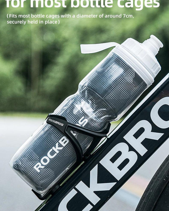 ROCKBROS Cycling Insulated Water Bottle 750ml PP5 Material Outdoor Sports Fitness Running Riding Camping Hiking Portable Kettle