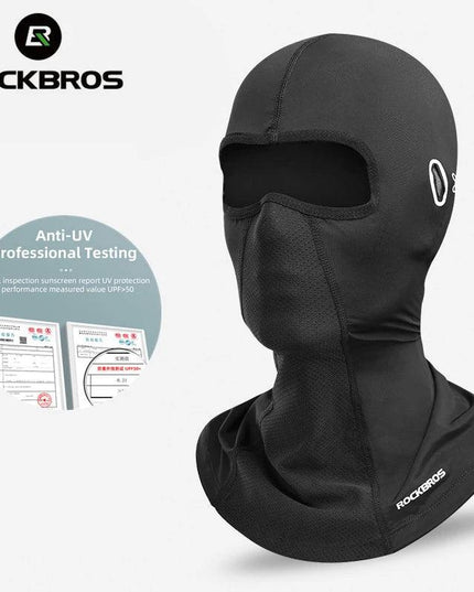 ROCKBROS Cycling Mask Summer UV Protection Balaclava Glasses Face Breathable Hole Men Women Quick-Drying Bicycle Ice silk Mask