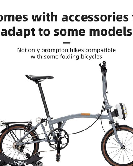 ROCKBROS Bicycle Bag Folding Bike Front Bag 1.9L Big Capacity Hard Sheel Commuting Casual Brompton Bicycle Bag Waterproof Zipper