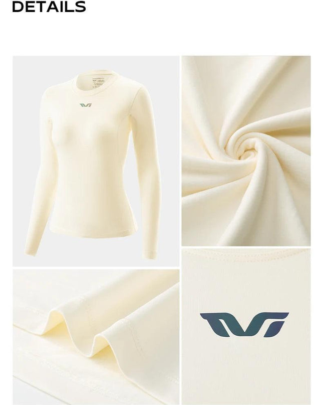 ROCKBROS TVI Series Thermal Underwear Lightweight Fleece Long Sleeve Innerwear Autumn Winter Women Tight Underwear Cycling Wear
