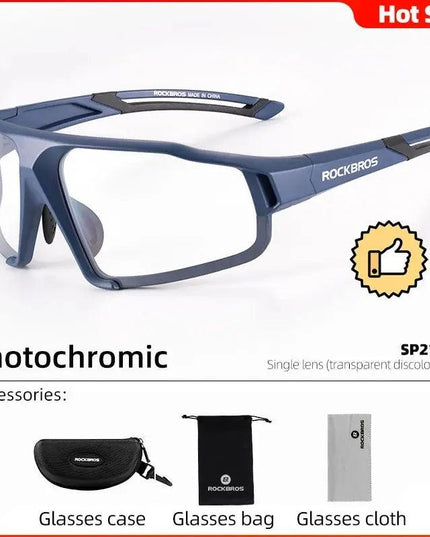 ROCKBROS Photochromic Cycling Glasses Bike Bicycle Glasses Sports Men's Sunglasses MTB Road Cycling Eyewear Protection Goggles