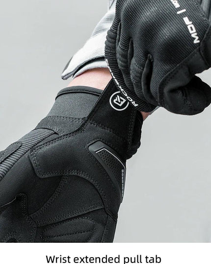 ROCKBROS Gloves Touch Screen Riding MTB Bike Bicycle Motorcycle Gloves SBR Palm Pad Fitness Climbing Thick Protective Glove