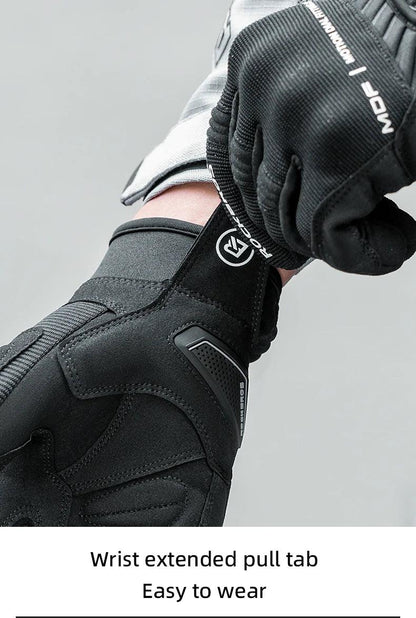 ROCKBROS Gloves Touch Screen Riding MTB Bike Bicycle Motorcycle Gloves SBR Palm Pad Fitness Climbing Thick Protective Glove