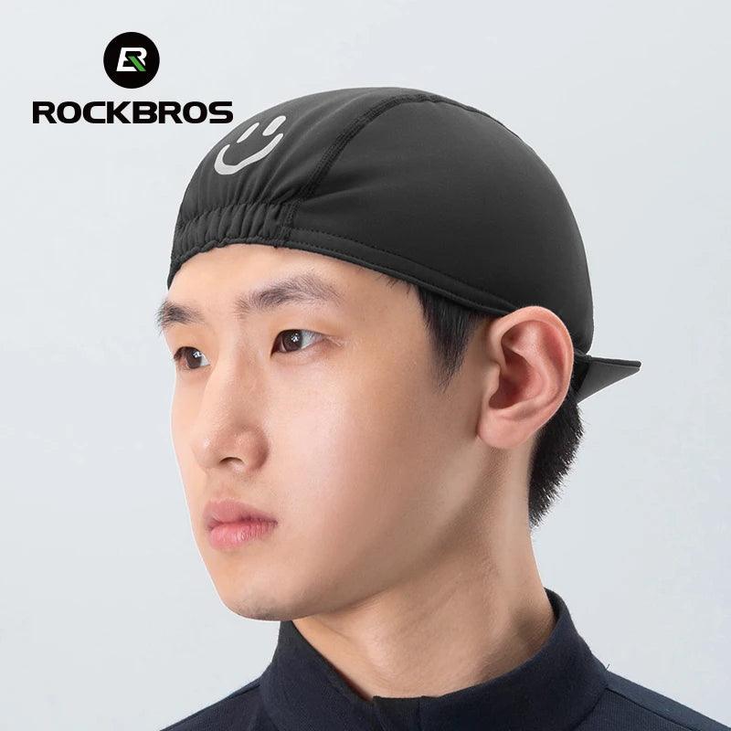 ROCKBROS Winter Cycling Cap Warmer Hat Windproof Thermal Cap Helmet Liner Men Women Outdoor Running MTB Road Bike Headwear Hat