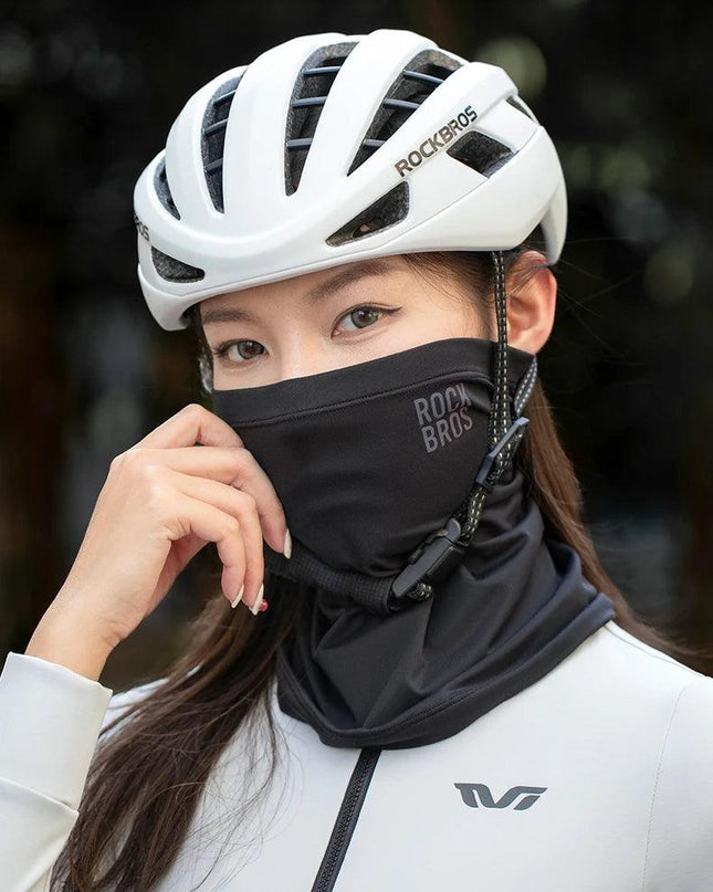 ROCKBROS Ski Mask Winter Warm Hiking Scarf Fleece Neck Scarf Camping Hiking Balaclava Cycling Face Mask Windproof Breathable