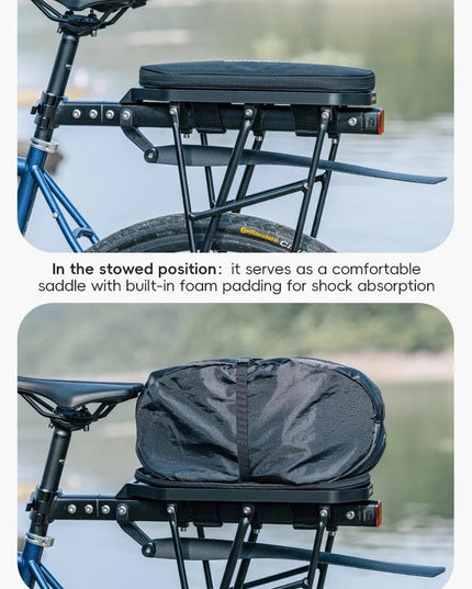 ROCKBROS Multifunctional Rear Seat Bag Universal Saddle Bag Back Rack 5L Capacity Seat Bag Expandable Cycling Luggage Trunk Bags