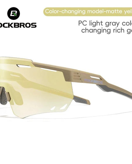 ROCKBROS Cycling Glasses MTB Road Bike Eyewear Driving Golf Goggles Protection Sports UV400 Sunglasses Polarized/Photochromic