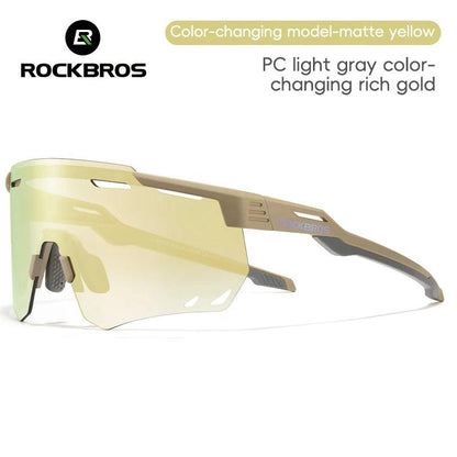 ROCKBROS Cycling Glasses MTB Road Bike Eyewear Driving Golf Goggles Protection Sports UV400 Sunglasses Polarized/Photochromic