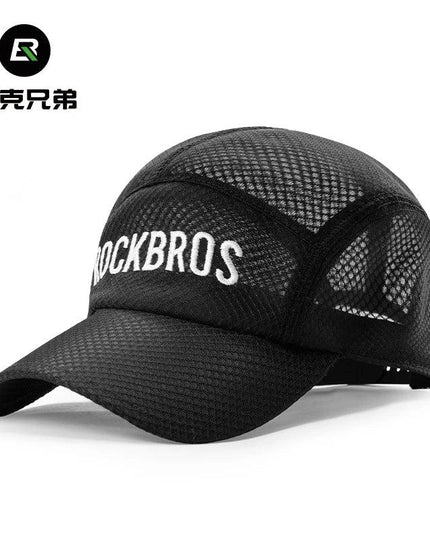 ROCKBROS Breathable Mesh Baseball Cap Summer Cool Quick Dry Hat Golf Tennis Cap Men Women For Outdoor Sports Cycling Running Hat