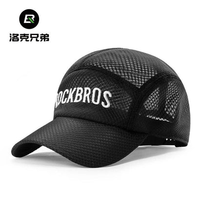 ROCKBROS Breathable Mesh Baseball Cap Summer Cool Quick Dry Hat Golf Tennis Cap Men Women For Outdoor Sports Cycling Running Hat