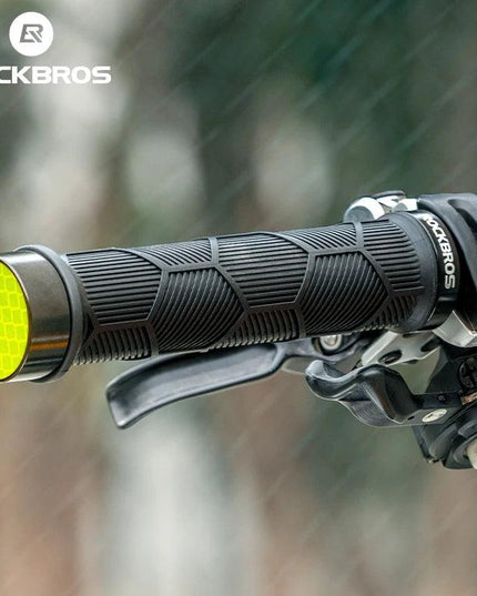 ROCKBROS Bike HandleBar Grip Silicone Non-Slip Bike Handle Cover Ultralight Anti-skid Bike Handle Alloy Cycling Accessories