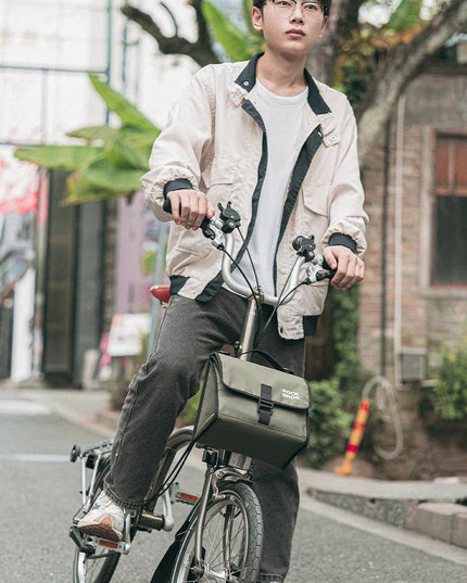 ROCKBROS Foldable Bag Insulated Bike Handlebar Bag Multi Functional 4-7L High Large Capacity Front Bag for Folding Bike