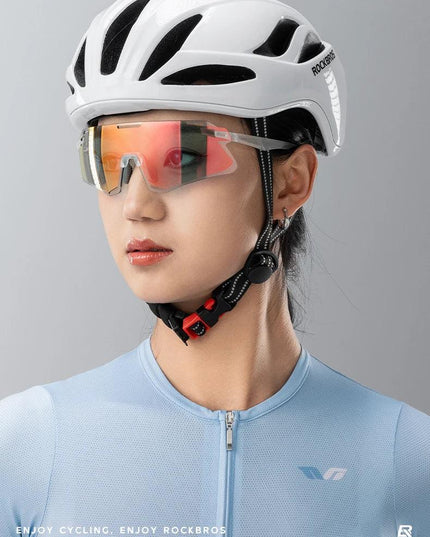 ROCKBROS Cycling Glasses Lightweight Frameless Bike Glasses High-Definition Lenses Road Bicycle Protection Goggles Sport Eyewear