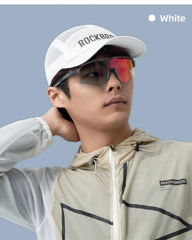 ROCKBROS Breathable Mesh Baseball Cap Summer Cool Quick Dry Hat Golf Tennis Cap Men Women For Outdoor Sports Cycling Running Hat
