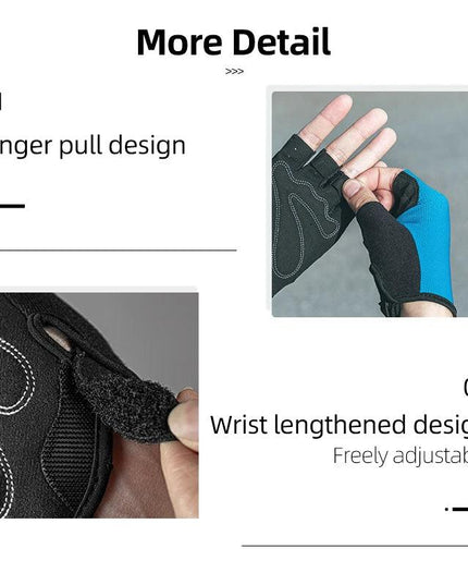 ROCKBROS Cycling Gloves Half Finger Sport Gloves Breathable Summer MTB Mountain Outdoor Fitness Mittens Bicycle Glove Equipment