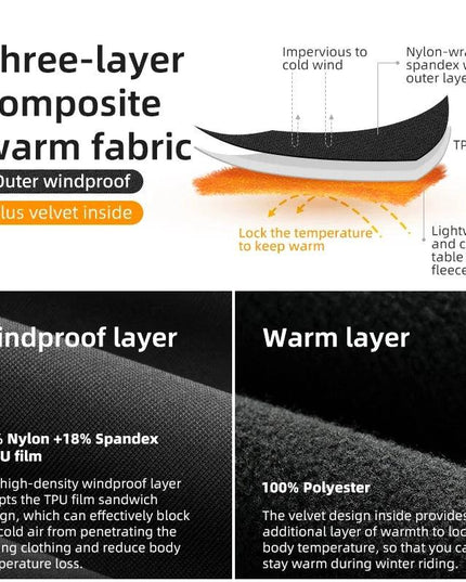 ROCKBROS Warm Cycling Jacket Men's Coat Professional Thermal Fleece Cycling Clothing 3 Season Windproof Outdoor Sports Jacket