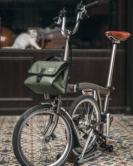 ROCKBROS Foldable Bag Insulated Bike Handlebar Bag Multi Functional 4-7L High Large Capacity Front Bag for Folding Bike